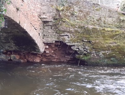 This image has an empty alt attribute; its file name is damage-to-bridge-march-2020.jpg